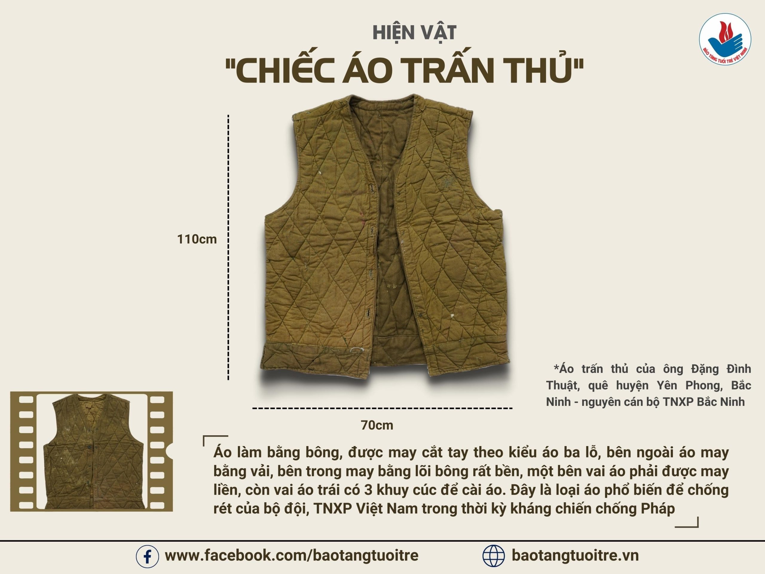 Hiện Vật “Chiếc Áo Trấn Thủ” Của Ông Đặng Đình Thuật – Bảo Tàng Tuổi Trẻ  Việt Nam